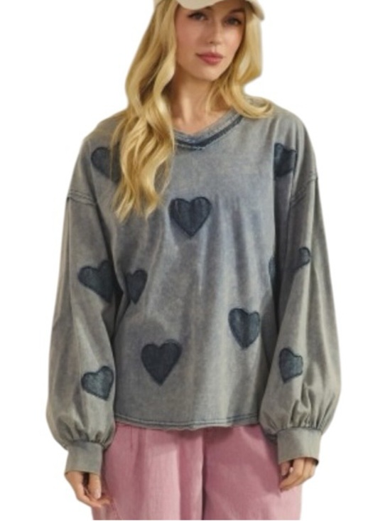 Sage + Fig Tops - 567: SAGE + FIG NWT TOP DENIM (H32)